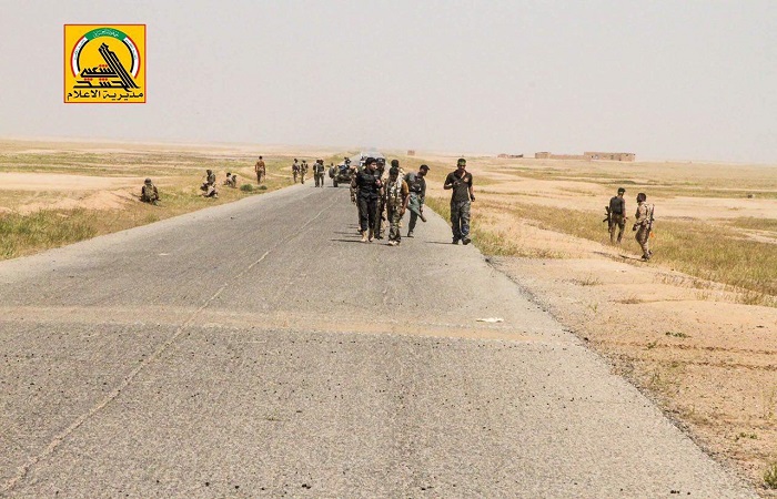 حرس الحدود العراقي يتقدم من منفذ الوليد باتجاه منفذ القائم ويمسك 40 كيلو متر