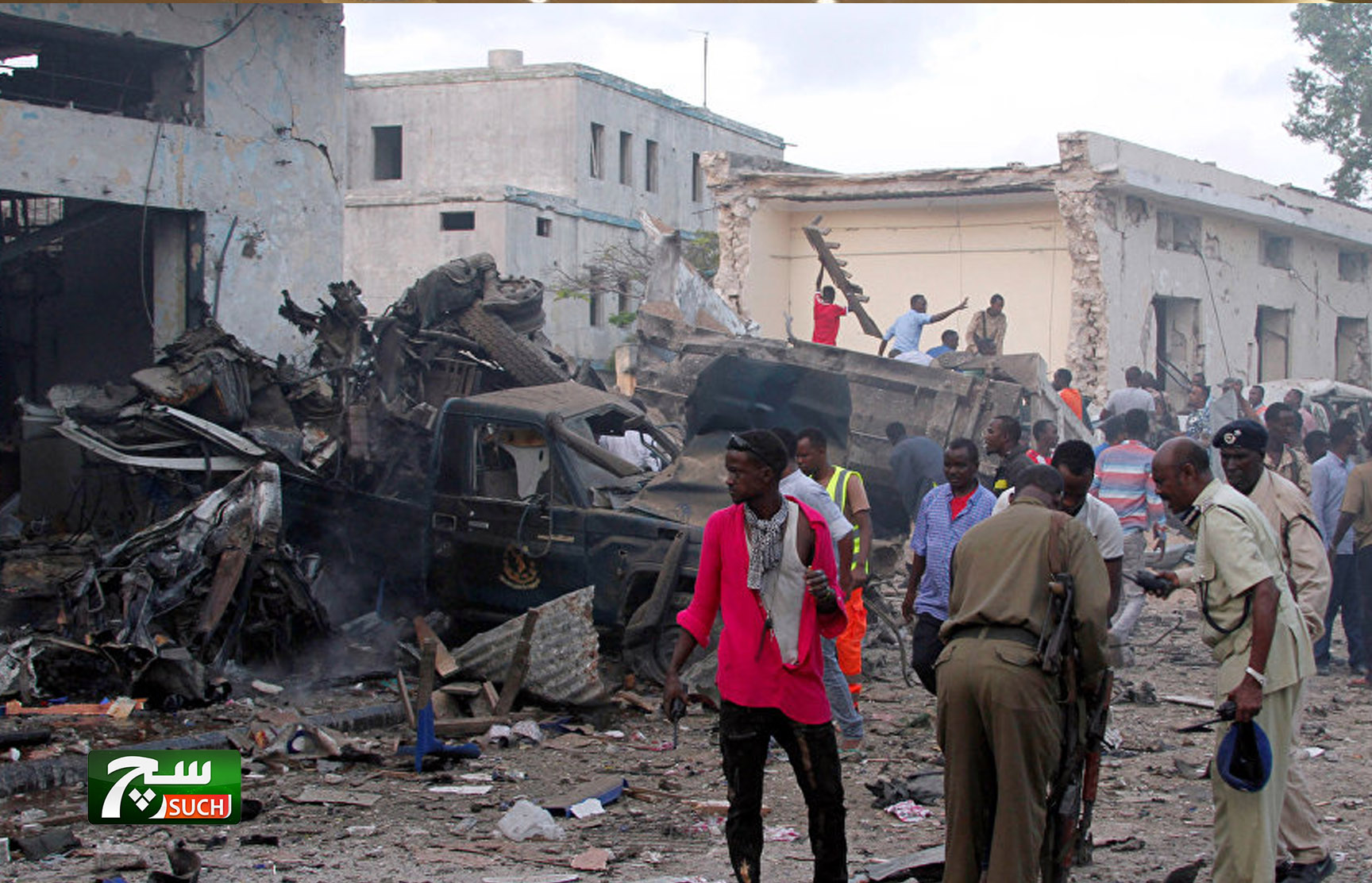 ارتفاع حصيلة ضحايا تفجيرات مقديشو إلى 38 قتيلا