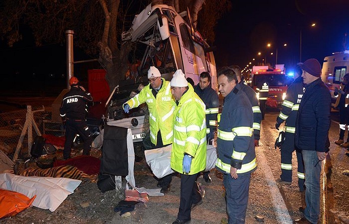 11 قتيلاً و46 جريحاً في حادث سير في تركيا